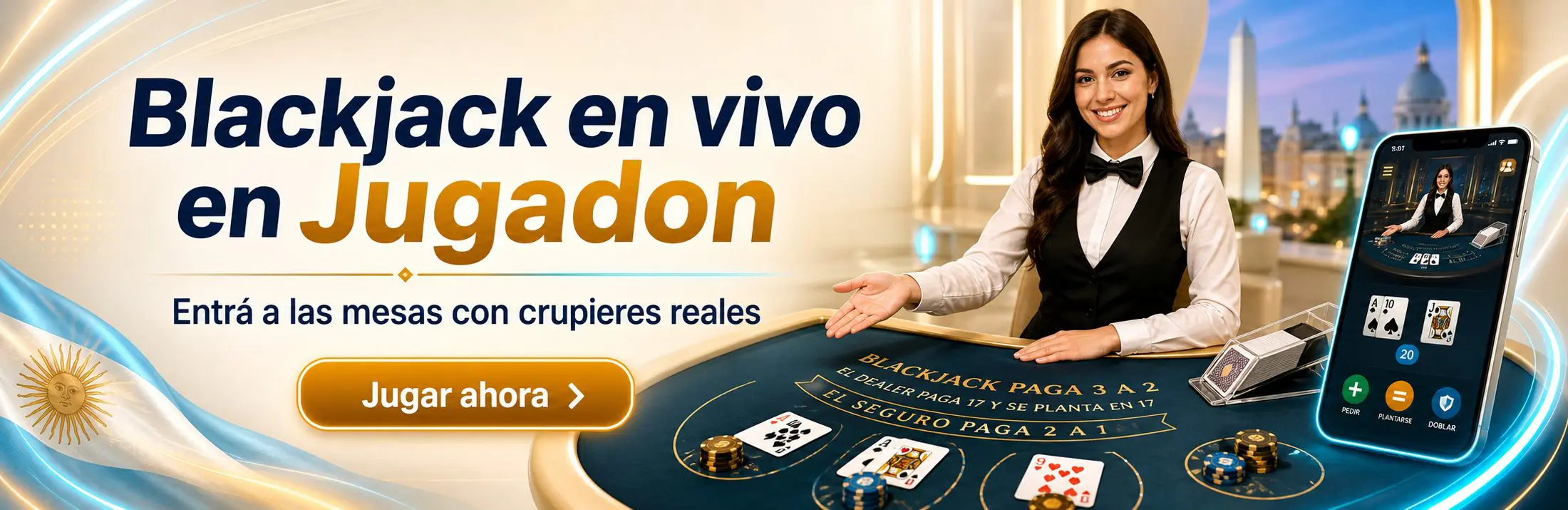 Blackjack en vivo en Jugadon